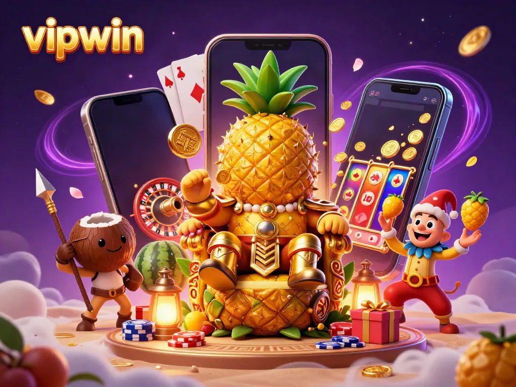 Engage with vipwin, where the golden pineapple king rules the vibrant casino world filled with thrilling games.