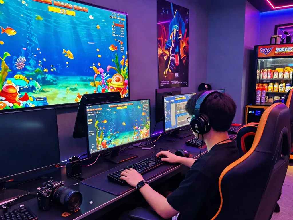 Engaging online gaming scene on https://du88az.net/ showcasing vibrant fish shooting game excitement.